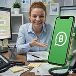 מה משמח אותה? כנראה המעבר המוצלח לווטסאפ עסקי