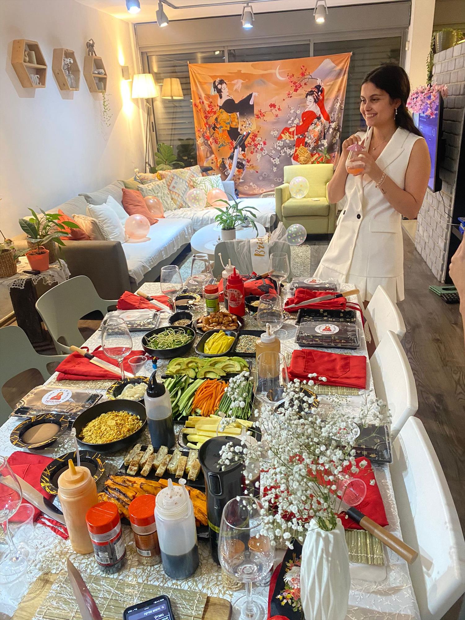 סדנת סושי - מסיבת רווקות