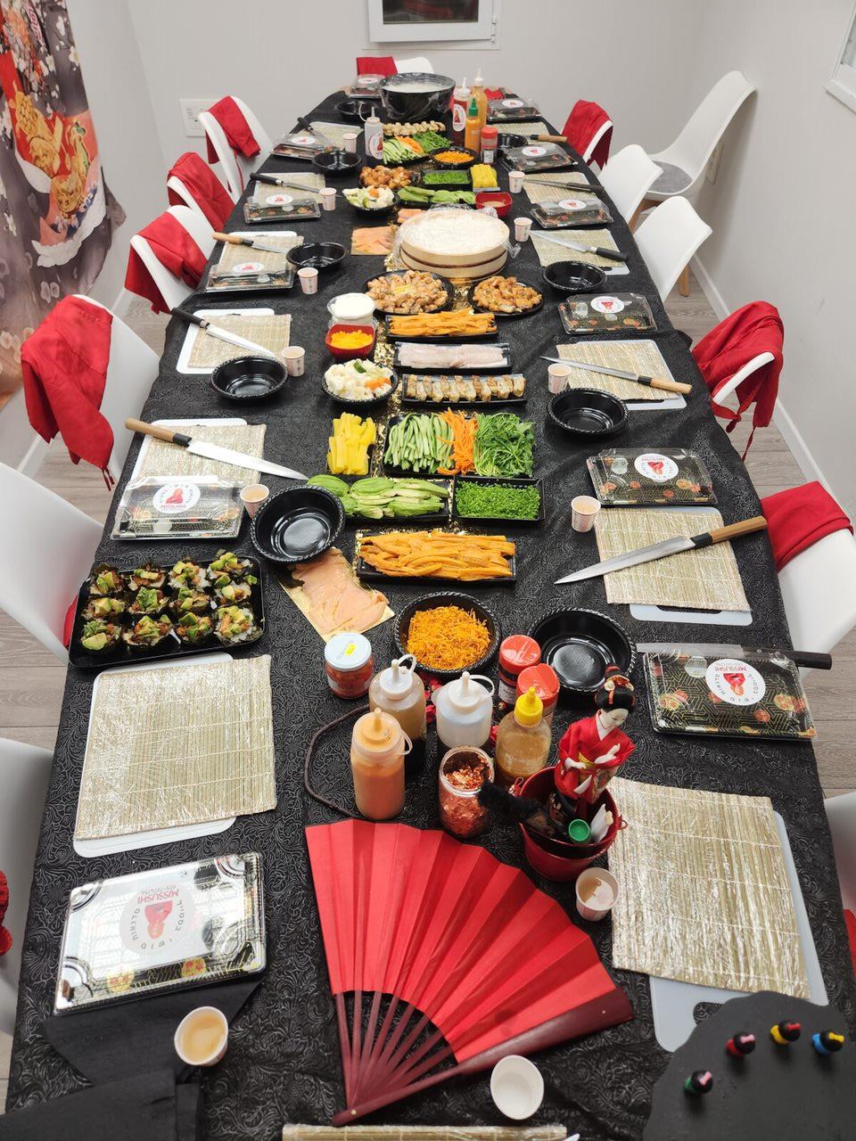 סדנת סושי - גיבוש צוות עובדים/מנהלים