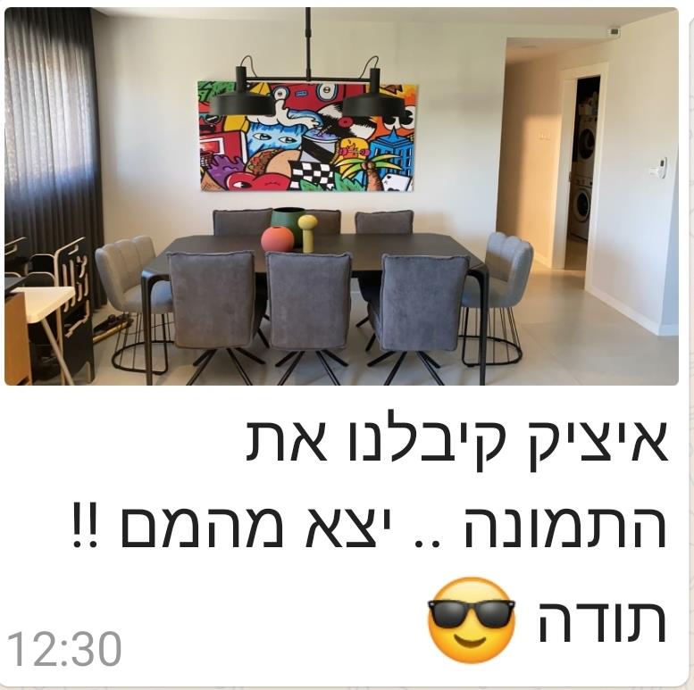 תמונה לפינת אוכל