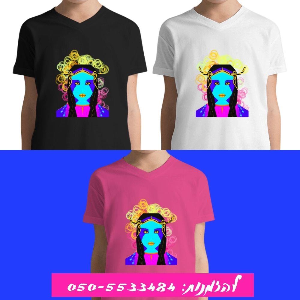 חולצת ניאון אוואטר לילדות - הלבשה לילדות - חולצה לילדה - חולצות לילדות - O.M design