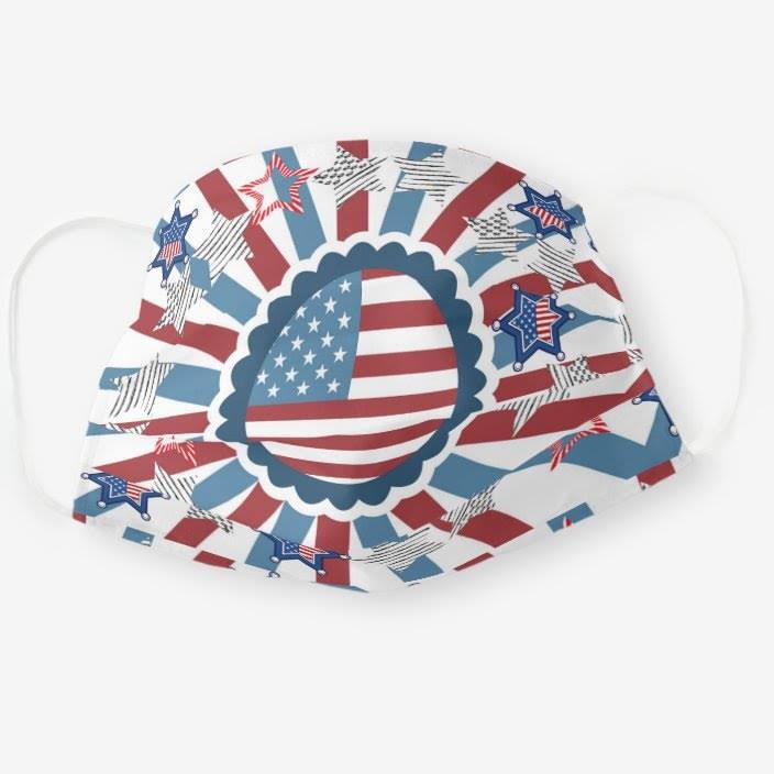 מסכת פנים מבד, מסכה USA, מסכות בד, מסכה לפנים, מסכות פנים, קורונה סטייל, אצעדה www.etsada.com