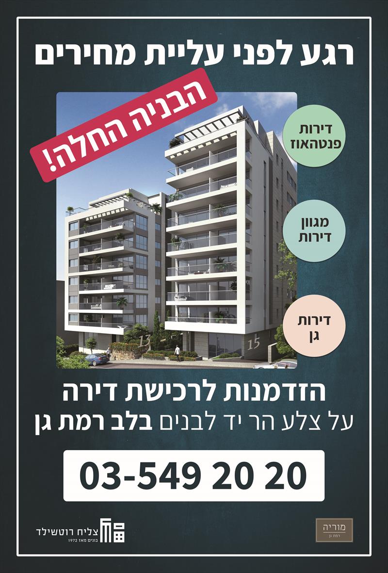 עיצוב פרינט לפרוייקט נדלן ברמת גן