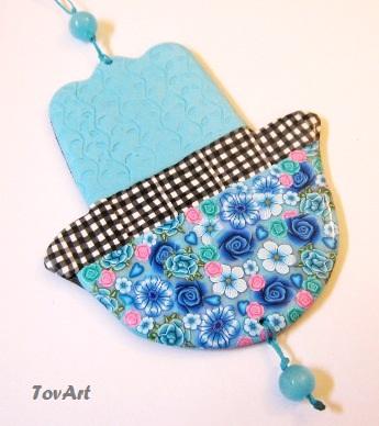 Turqoise Hamsa by TovArt Creations