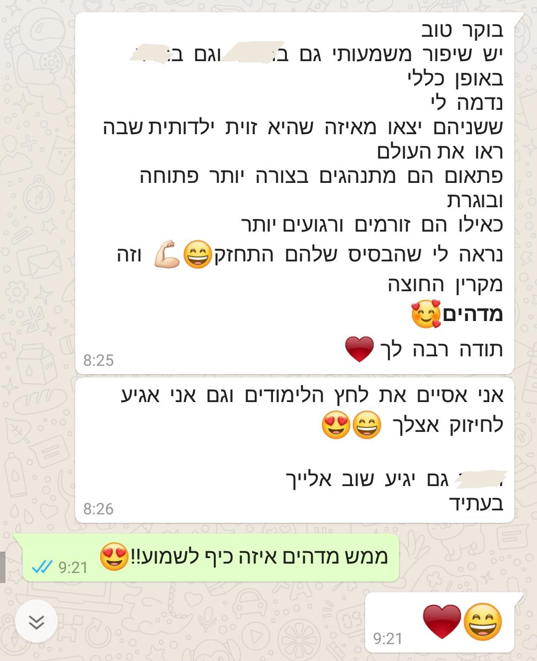 המלצה ממיכל גבריאלי
