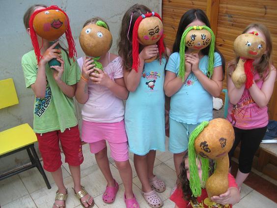 קבוצת מסיכות מדלעות נוי