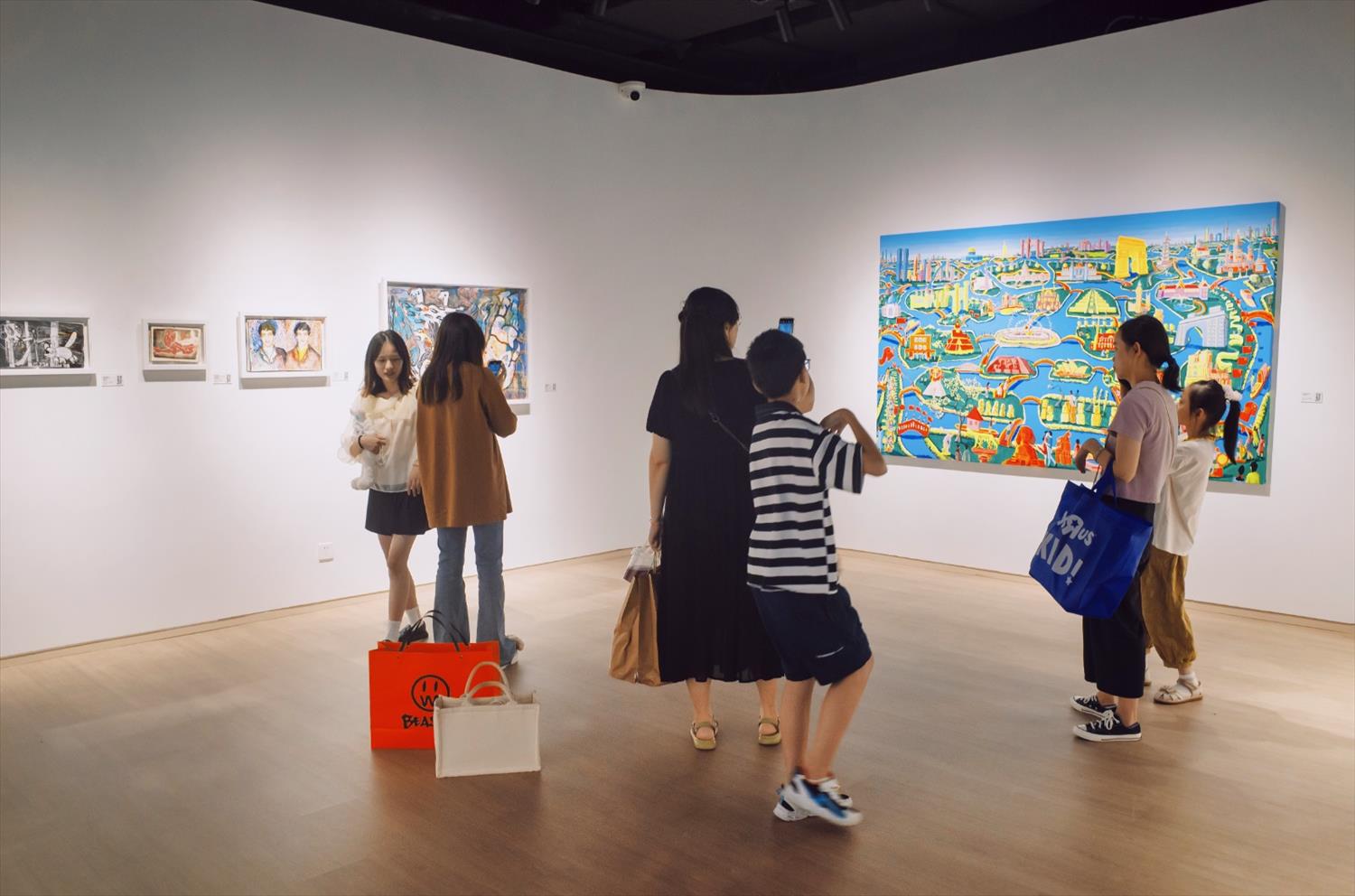 obras de arte pinturas raphael perez pintor ingenuo israelí paisajista urbano