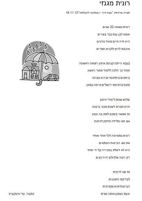חריזה מסורגת - רונית מגנזי