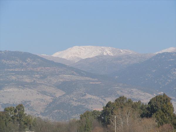 מראה החרמון בחורף מהמם