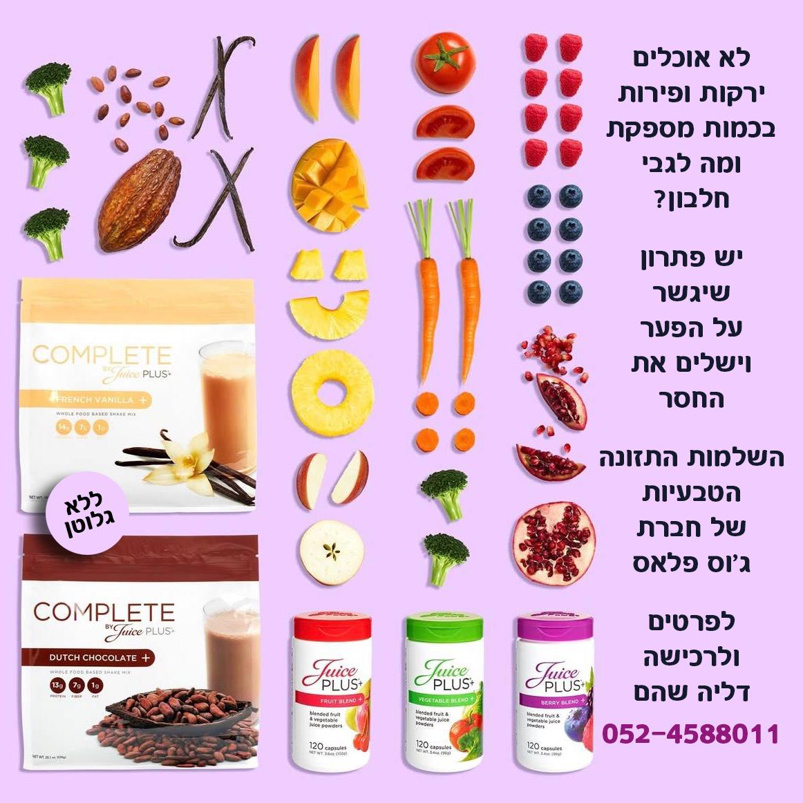 השלמות תזונה המתאימות לנשים וגברים הרוצים לקחת שליטה על הבריאות שלהם ושל המשפחות שלהם