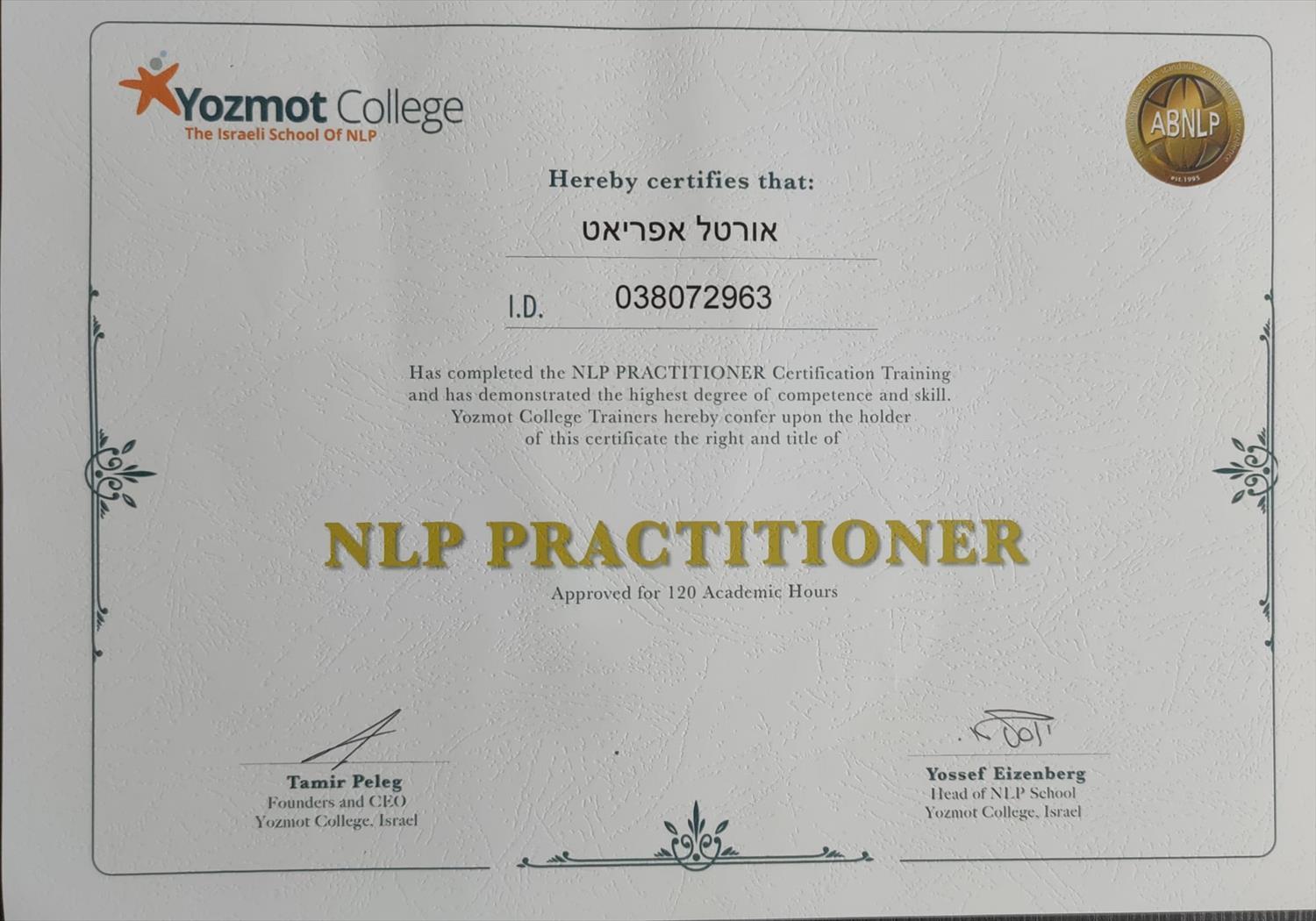 NLP PRACTITIONER