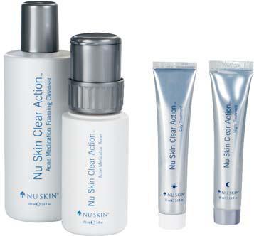שיטה לטיפול בפצעונים ובעור בעייתיNu Skin Clear Action®