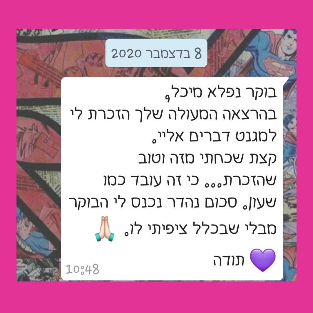 חוות דעת על ההרצאה