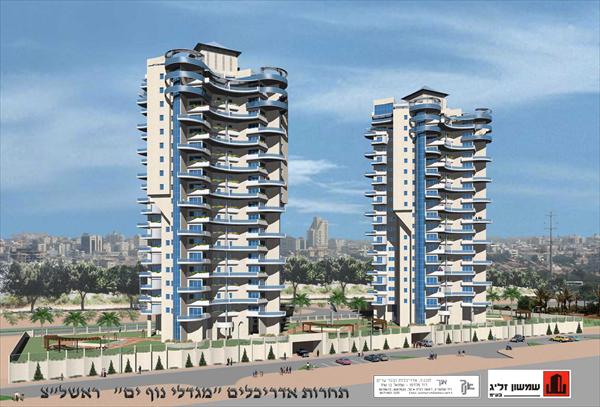 הדמיה לבנין מגורים