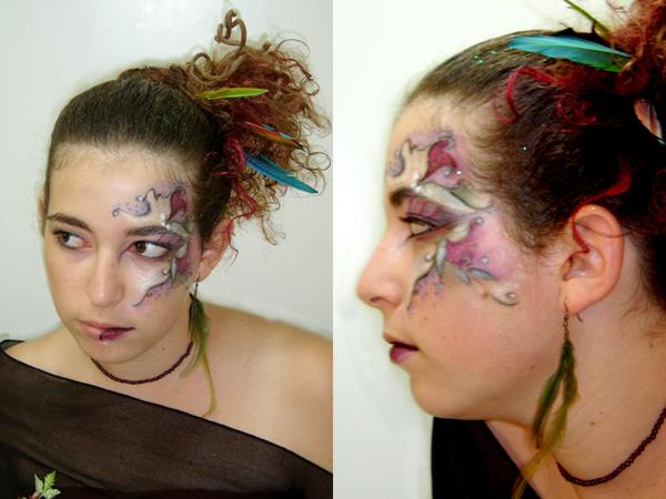 	 הפנים הופכות ליצירת אומנות.....