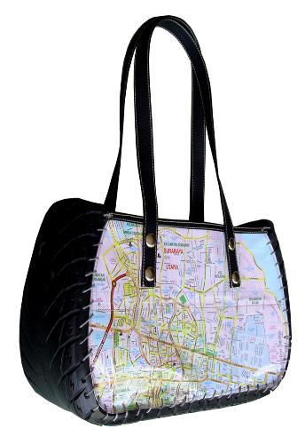 Large Handbag M39 Tire Map