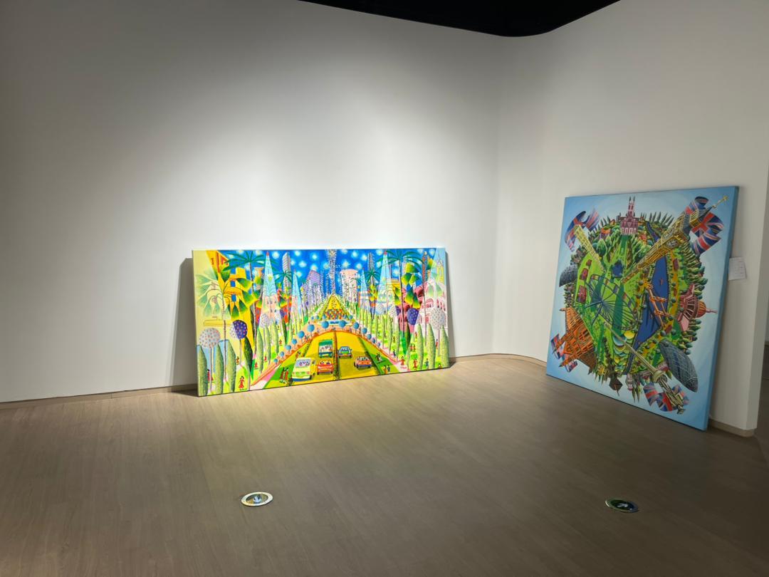 qu art museum suzhou תערוכת יחיד שכרון צבעים מוזיאון לאמנות בסין רפי פרץ צייר ישראלי