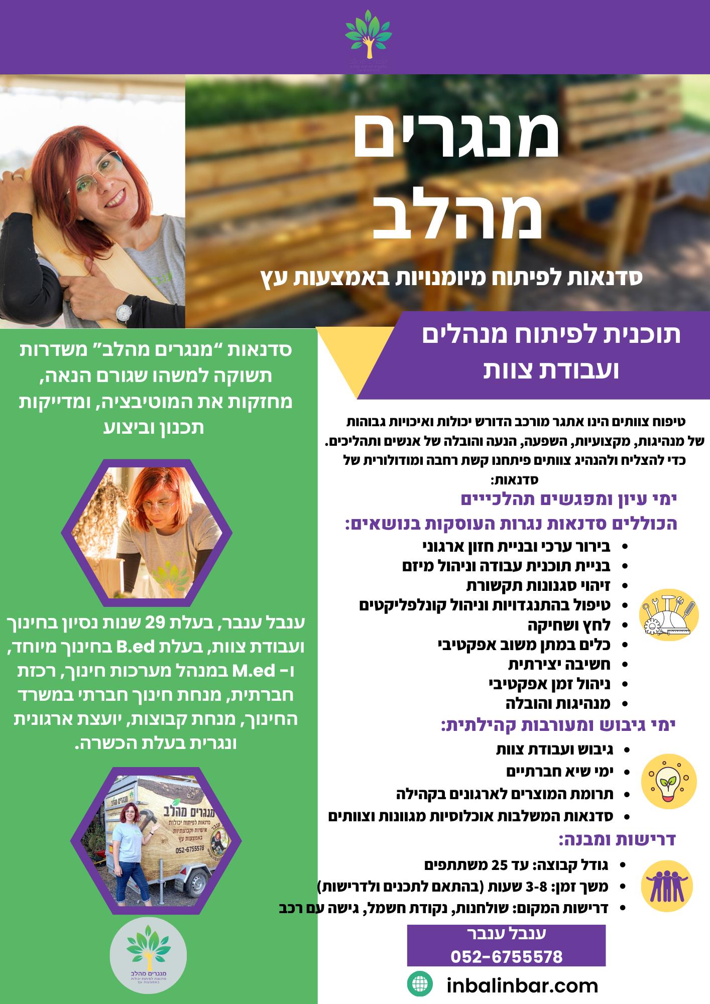 פיתוח מנהלים ועבודת צוות