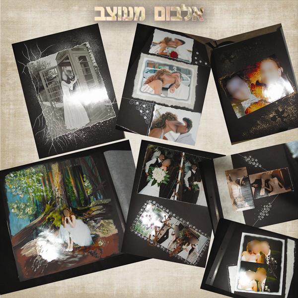 אלבום חתונה מעוצב ידנית