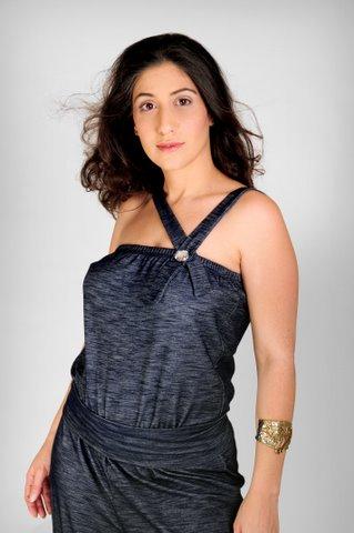 אוברול סריג דמוי ג'ינס