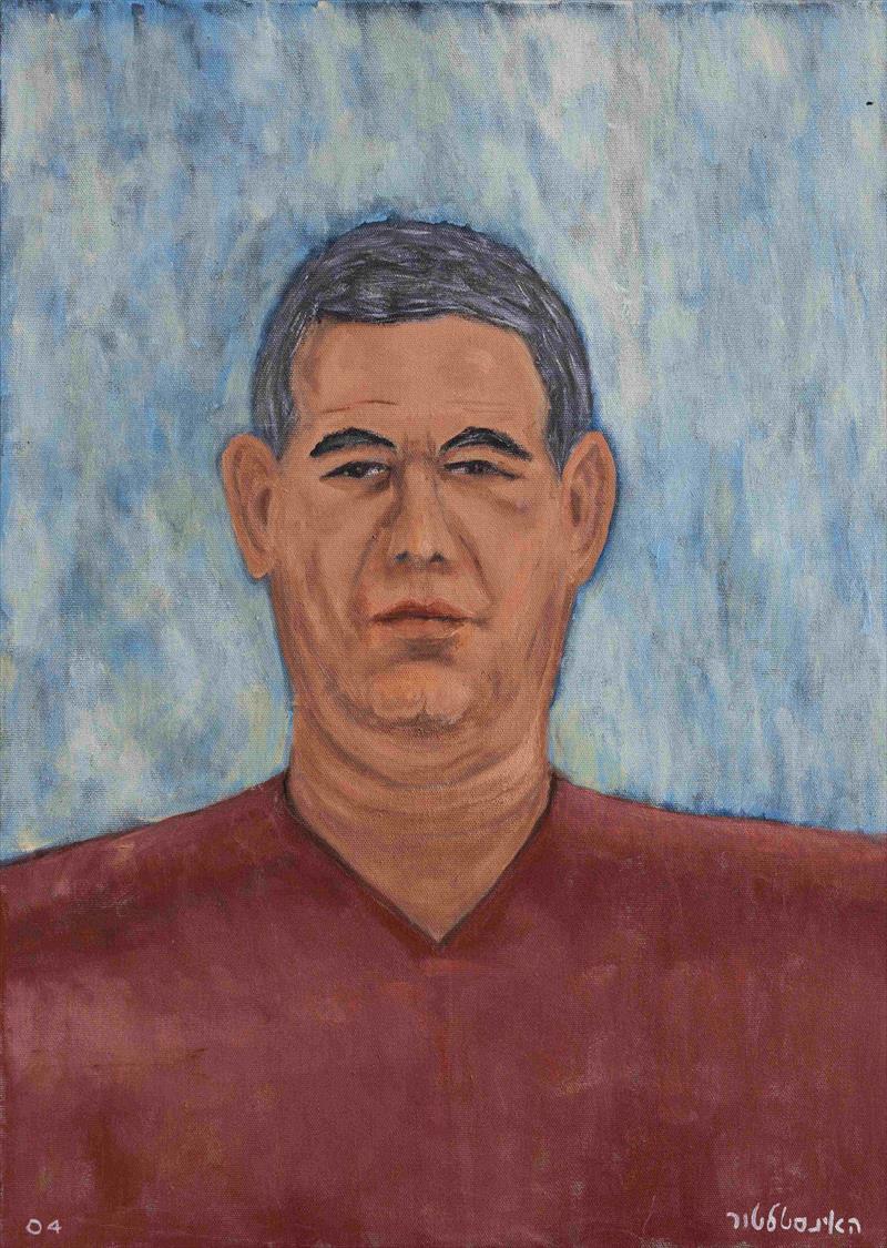 Self portrait Acrylicl on canvas w50xh70cm 2004