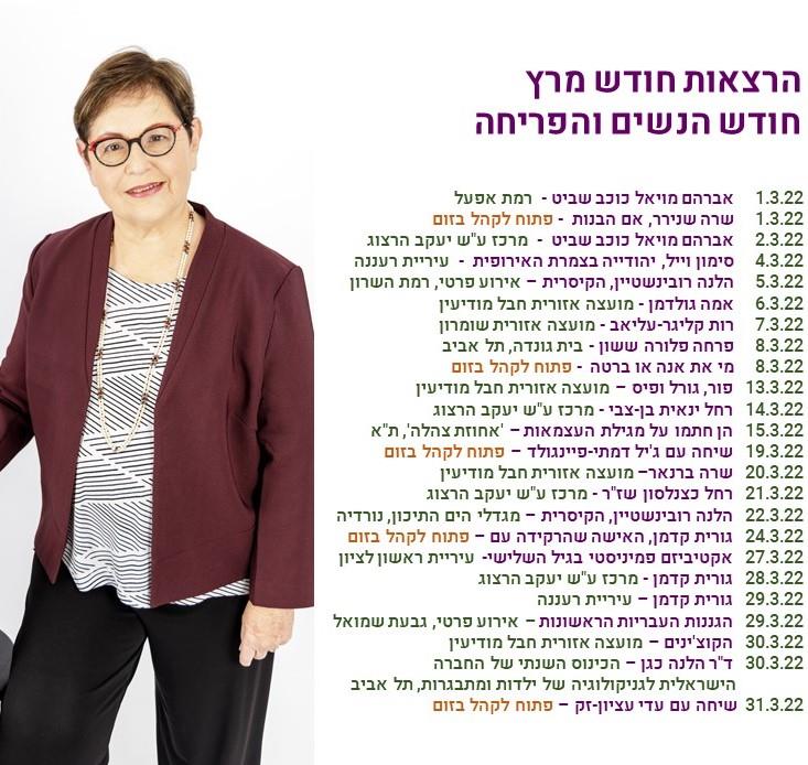 לוח הרצאות