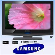 טלוויזיה "32 LCD SAMSUNG - סדרה "3" החדשה LA32B350