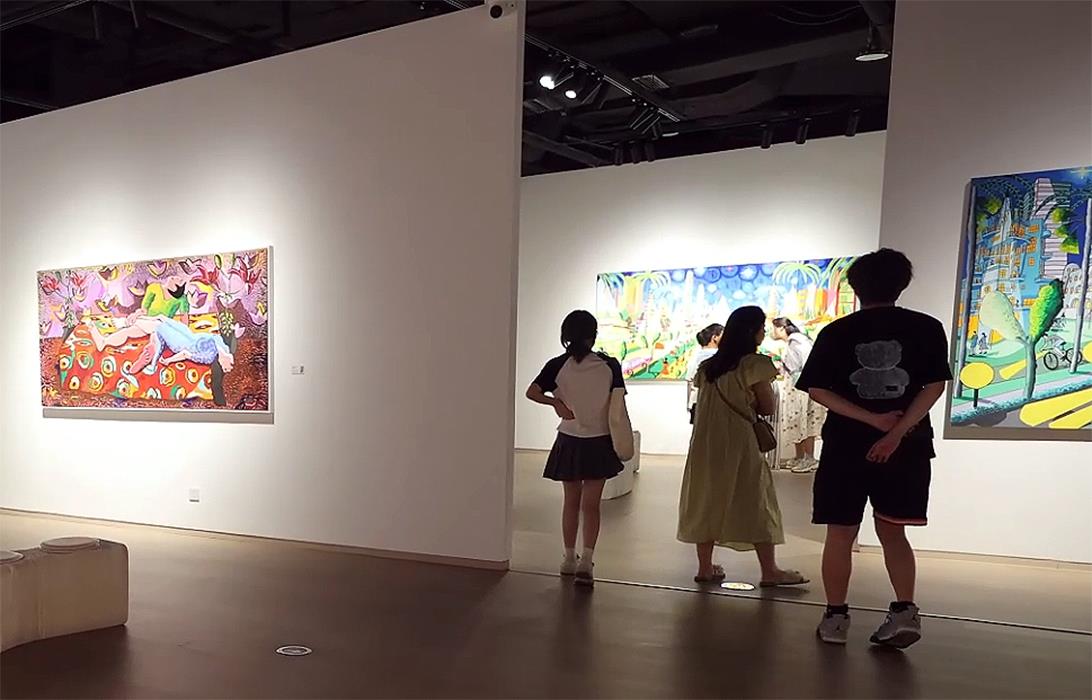 Obras de arte coloridas Rafael Pérez pintor ingenuo israelí paisajista urbano