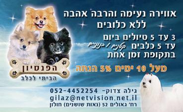 "הפנסיון הביתי לכלב"