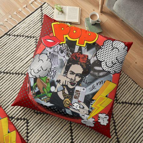 כרית פרידה קאלו POP ART - כרית פרידה צבעונית - כרית נוי פרידה קאלו - כרית פופ ארט - אצעדה