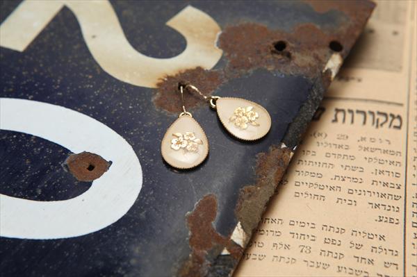 עגילי אמייל טיפה