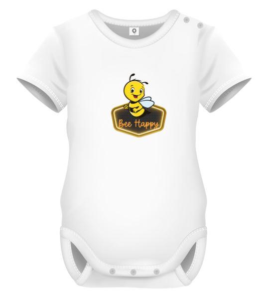 בגד גוף תינוקות BEE HAPPY סרבל תינוקות - שרוול קצר - בגד גוף לתינוקות