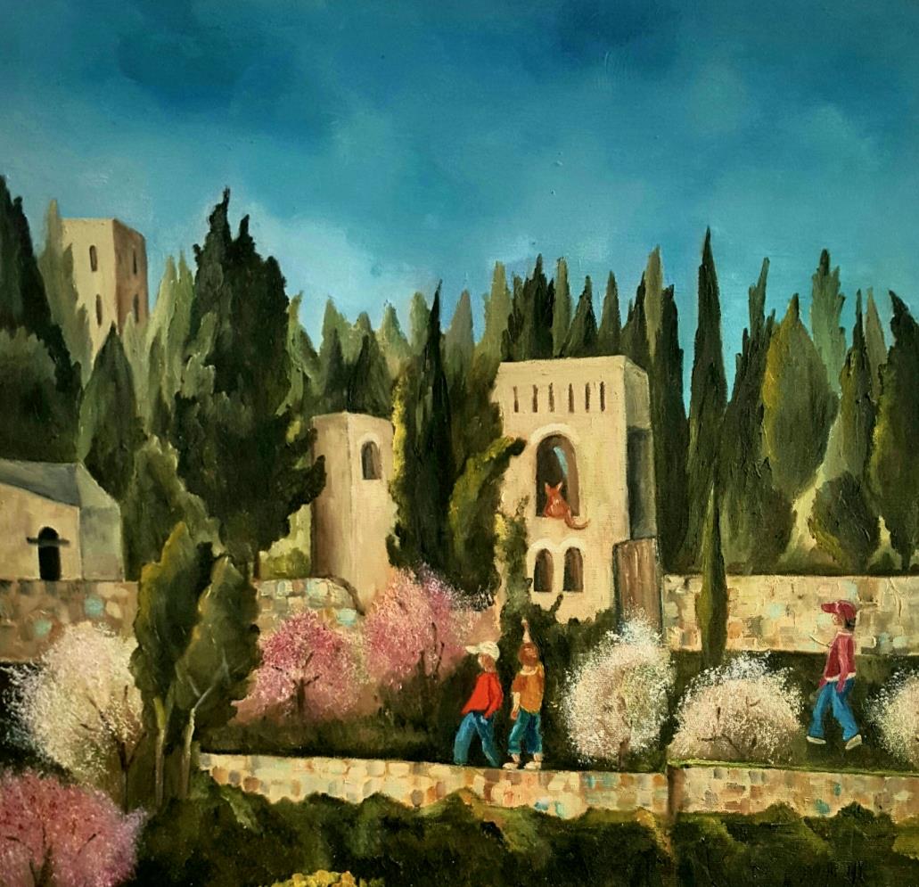 פרידה פירו Frida piro ציירת אמנית מודרנית עכשווית ריאליסטית ירושלמית הציירת הישראלית פויינטליזם ספר