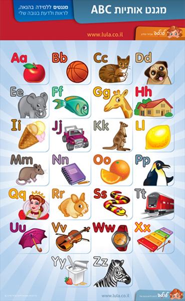 מגנט אותיות ABC