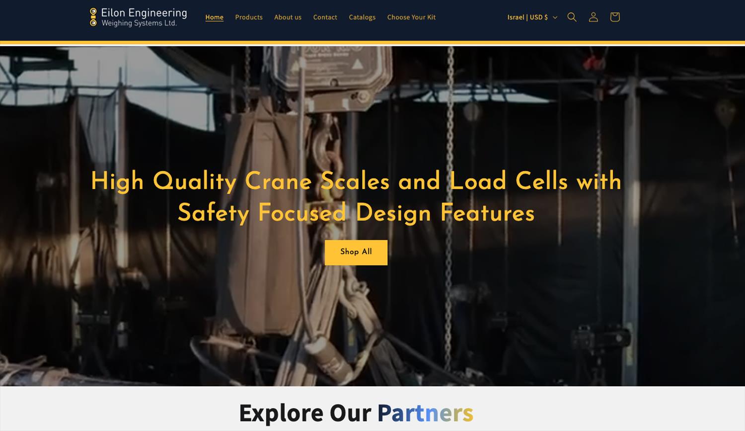⚙️ Eilon Engineering – Precision Lifting, Seamless Shopping