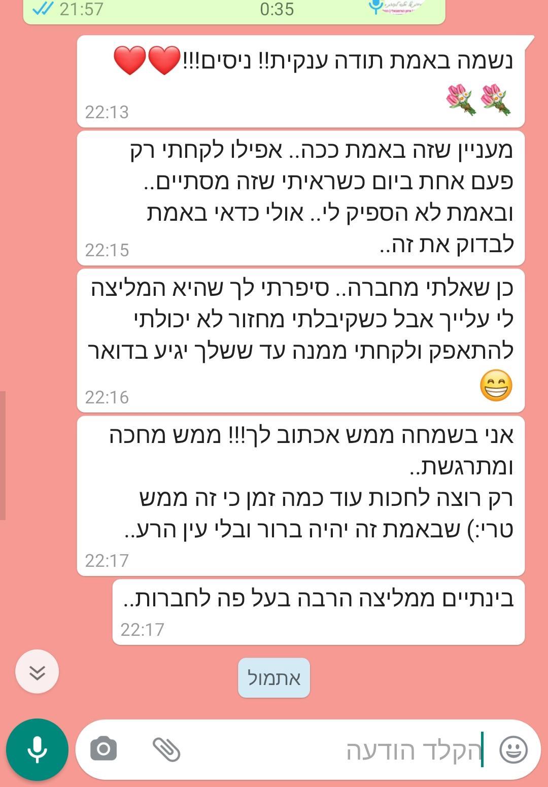 רבקה אליסון- חוות דעת
