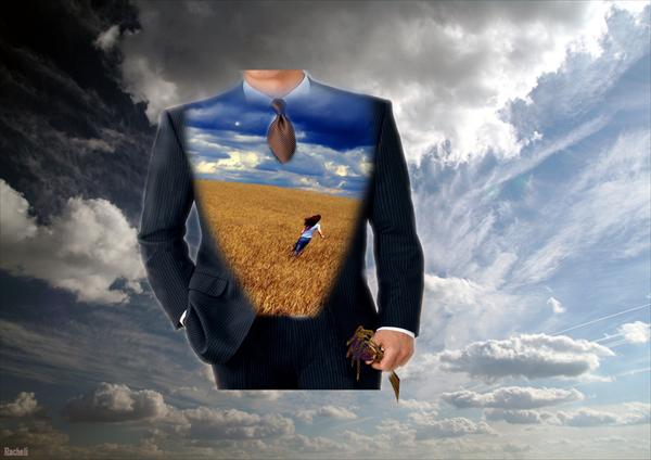 Man in the sky