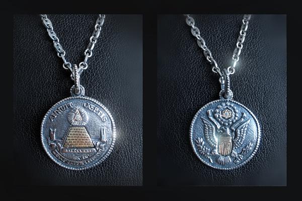 *Novus ordo seclorum* 2-side pendant