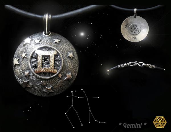 *Gemini* zodiac pendant