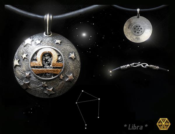 *Libra* zodiac pendant