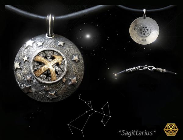 *Sagittarius* zodiac pendant