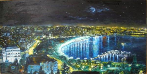 Nights in Baku oil on canvas