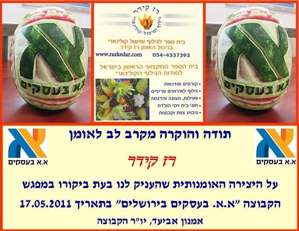 הוקרה ל - רז קידר