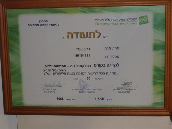 תעודת התמחויות