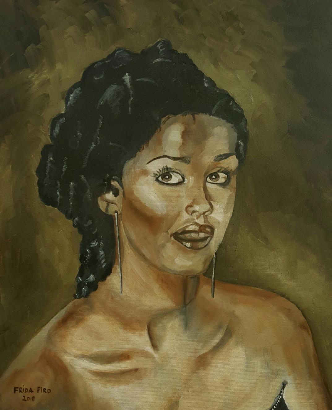 פרידה פירו ציירת ישראלית Frida piro ציורי דיוקן דיוקנאות פורטרט
