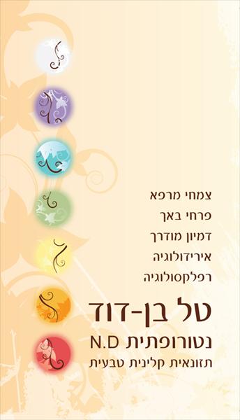 דוגמה לכרטיס ביקור