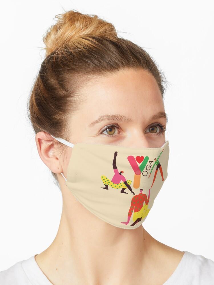 YOGA GIFTS - Colorful People YOGA Poses Mask