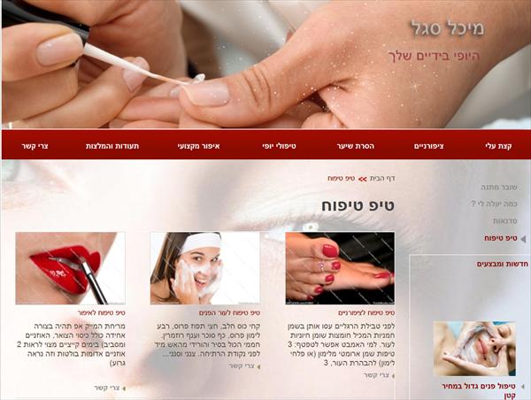 אתר אינטרנט - מיכל סגל