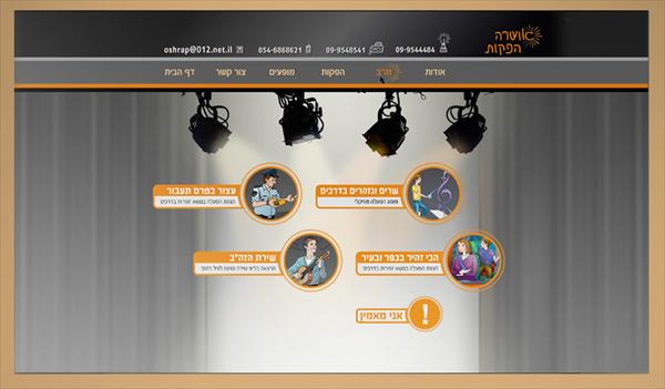 אתר אינטרנט לחברת הפקות