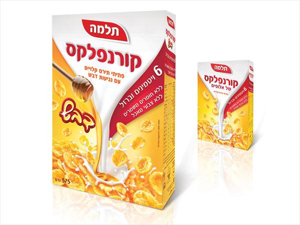 עיצוב אריזות עבור סדרת הדגנים של תלמה. במסגרת עבודתי ב- Adlai & partners